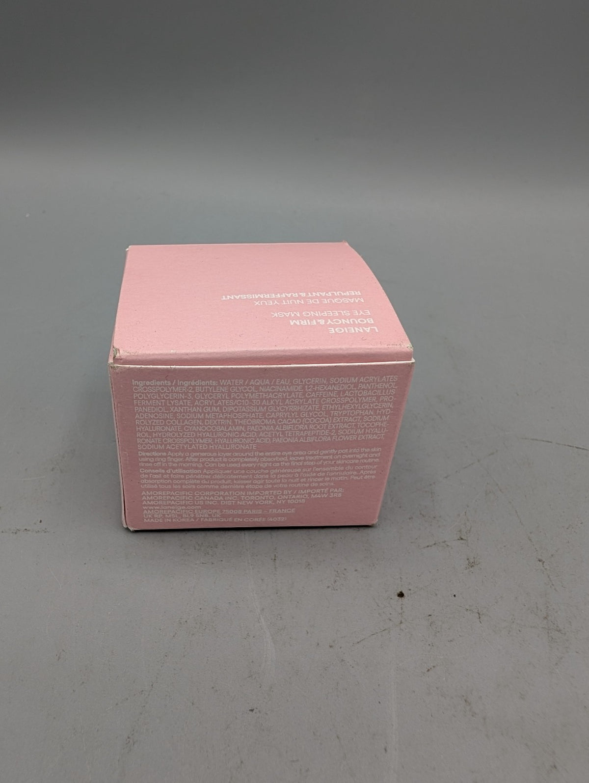 Laneige Bouncy & Firm Eye Sleeping Mask 0.7 Oz - Depuff & Brighten