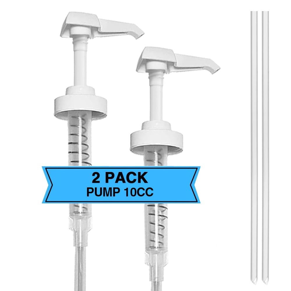 2 Pack White 38-400 10cc Gallon Jug Pump Dispenser for Liquids