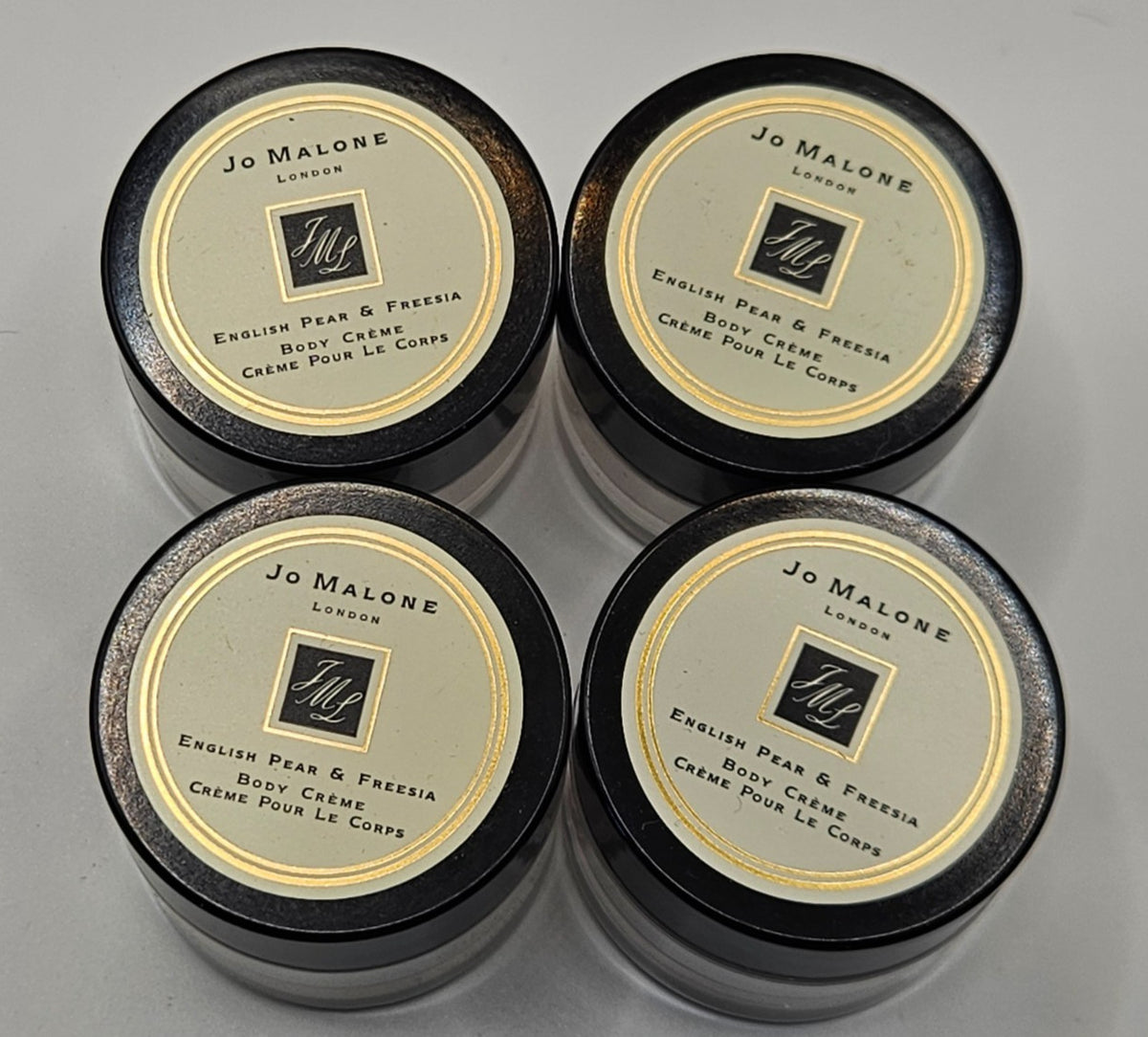 English Pear & Freesia Body Creme 15ml - 4 Pack