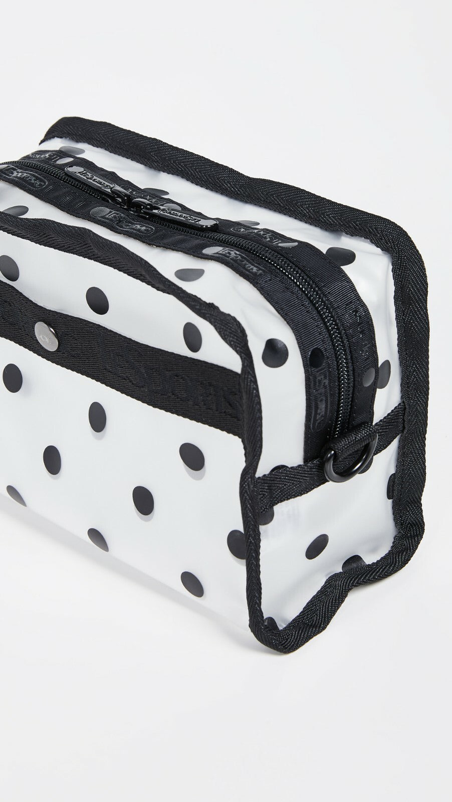 LeSportsac Women's Cosmetic Case Gabrielle Box Black Dot Travel Organizer