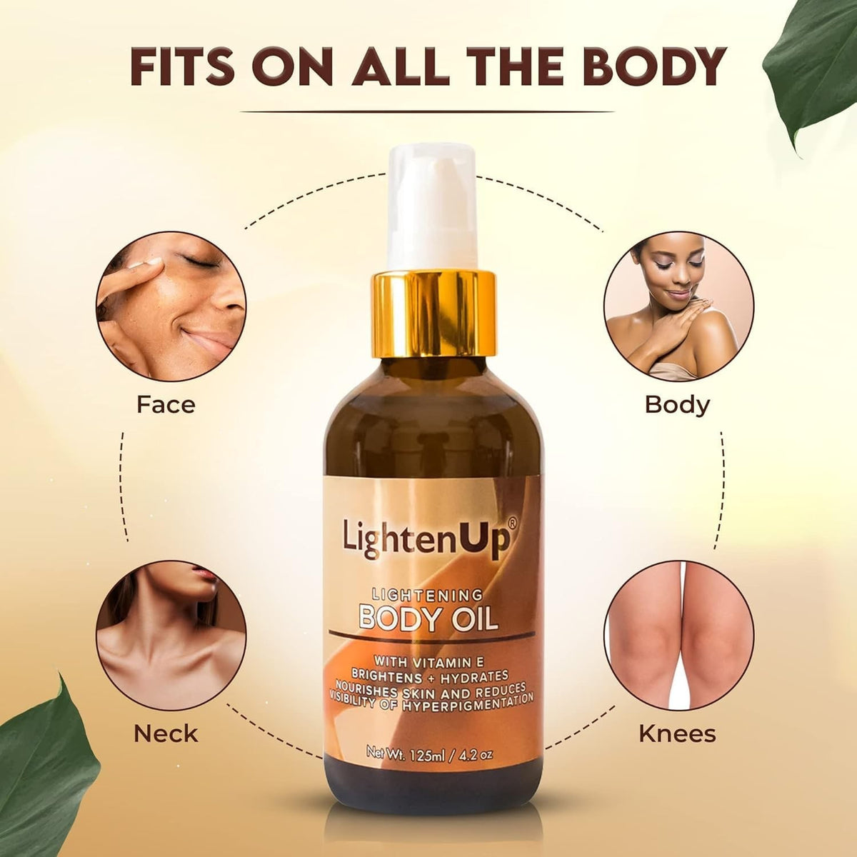 Brightening Body Oil with Vitamin E & Nourishing Oils - 4.2 oz