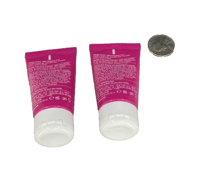 Clinique Pep Exfoliating Cleanser Travel Size 1 oz Pack of 2