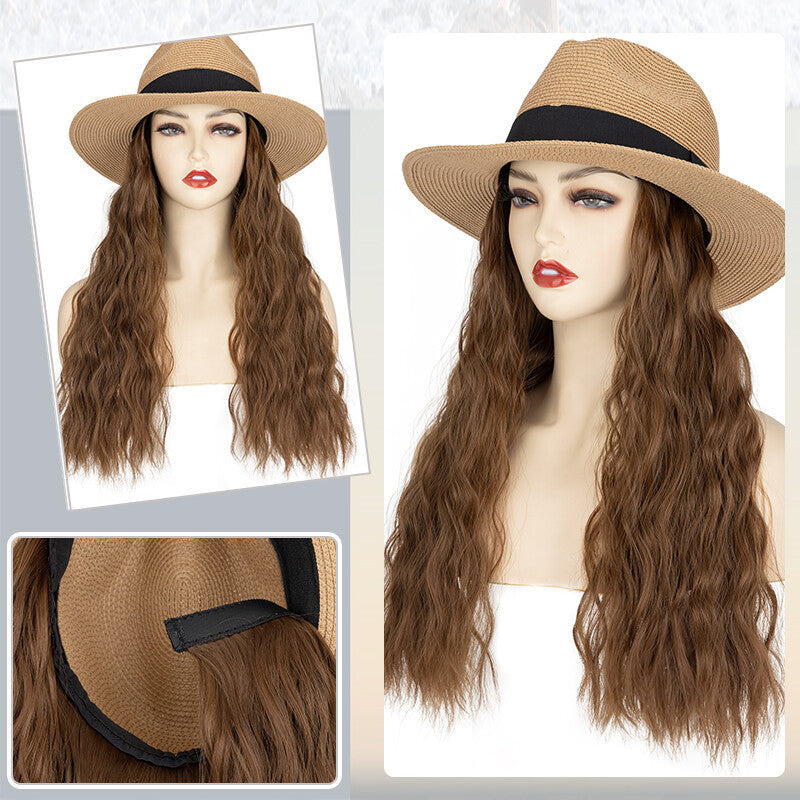 Adjustable Baseball Cap Wig with Hair Piece - Short Long Synthetic Hair