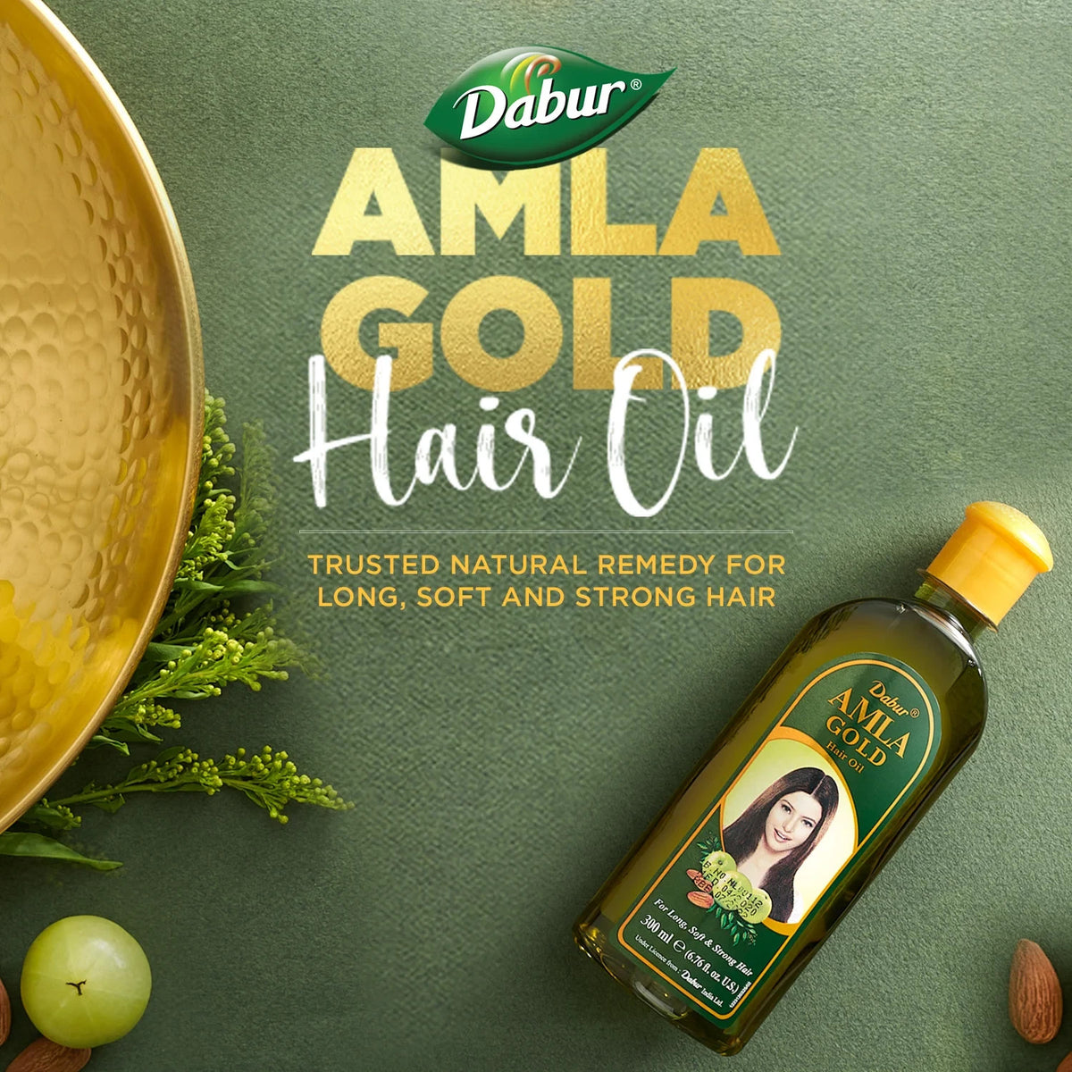 Hair Oil for Long, Soft, Strong Hair - Nourishing Natural Formula 300ml