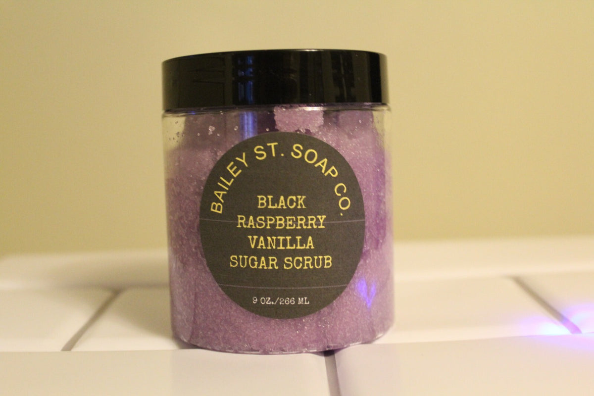 Back Raspberry Vanilla Sugar Scrub 9OZ. Jar-Free Shipping