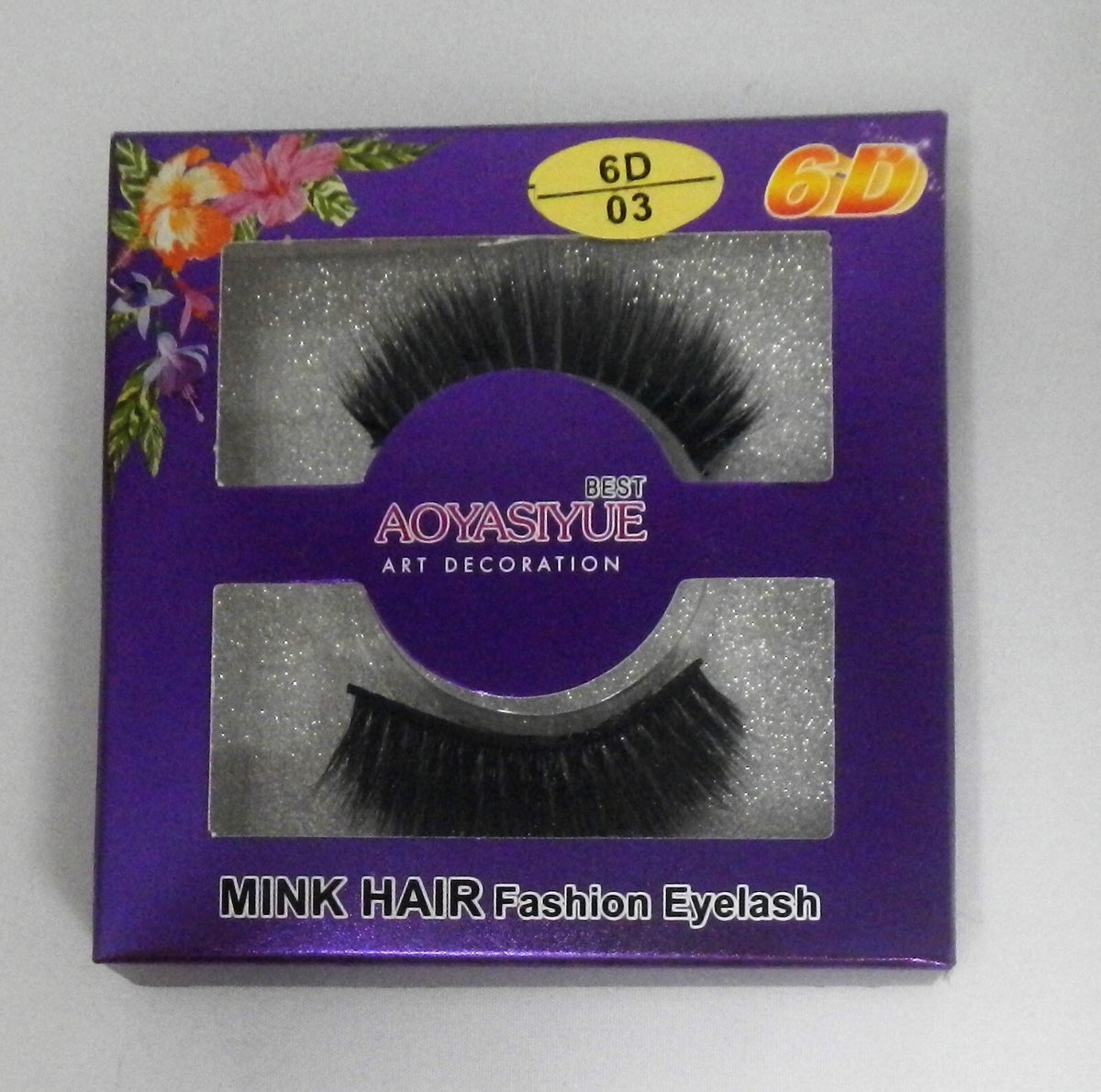 False Eyelashes 6D Mink Hair Eye Lashes - 12 Pairs with Multiple Sizes