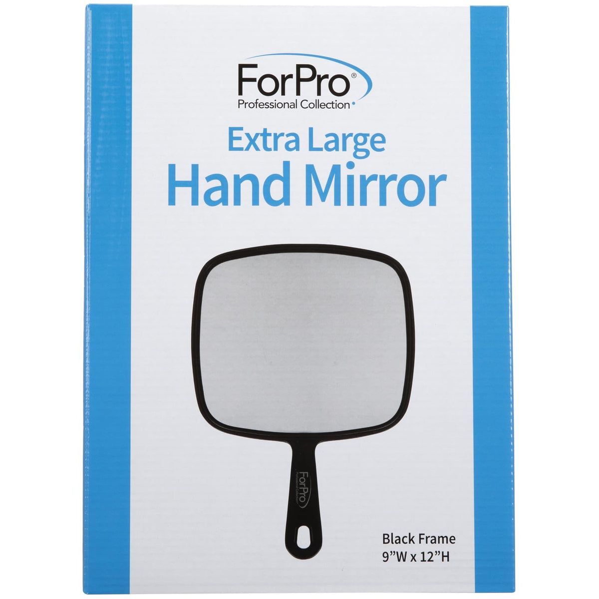 Extra Large Hand Held Mirror with Handle for Makeup & Beauty - Square Cosmetic Mirror