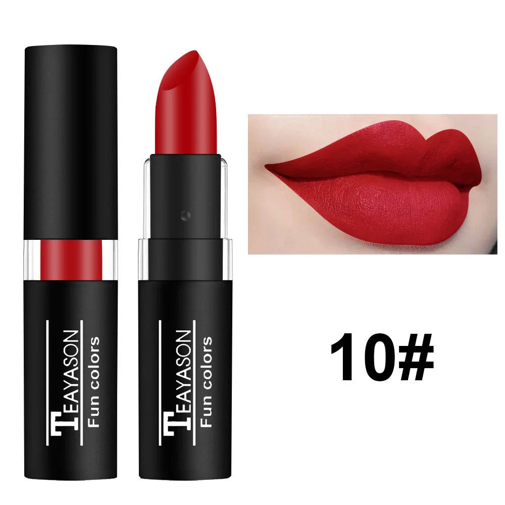 Waterproof Matte Lipstick - Red Dark Wine, Long-Lasting Lip Body Paint