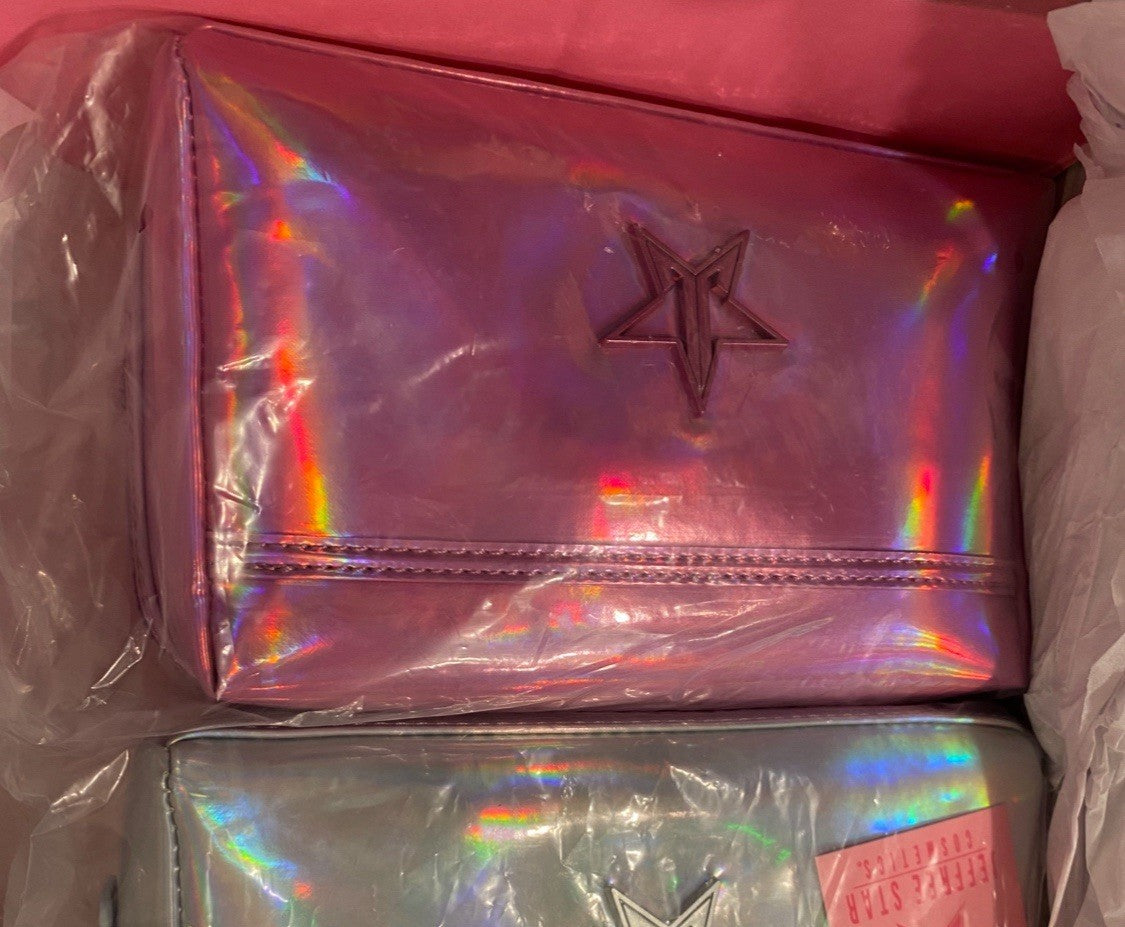 Pink Holographic Bag - Winter 2024 Mystery Makeup Bag by Jeffree Star