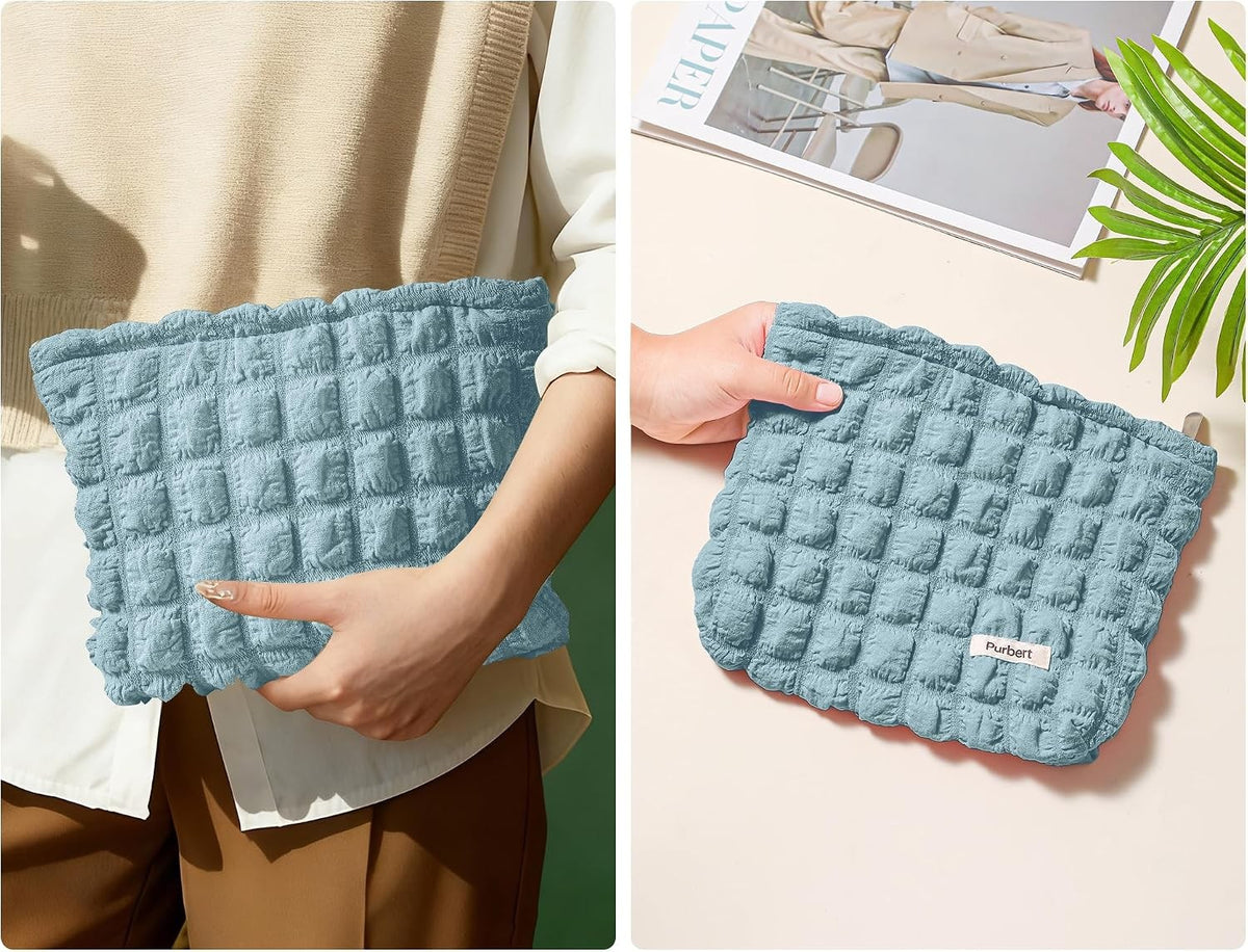 Large Capacity Bubble Cloud Makeup Bag - Travel Cosmetic Organizer