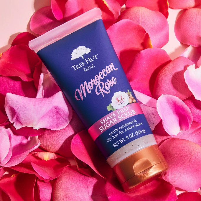 NEW Tree Hut Bare Moroccan Rose Shave Prep Sugar Scrub 9 oz/ 255 g
