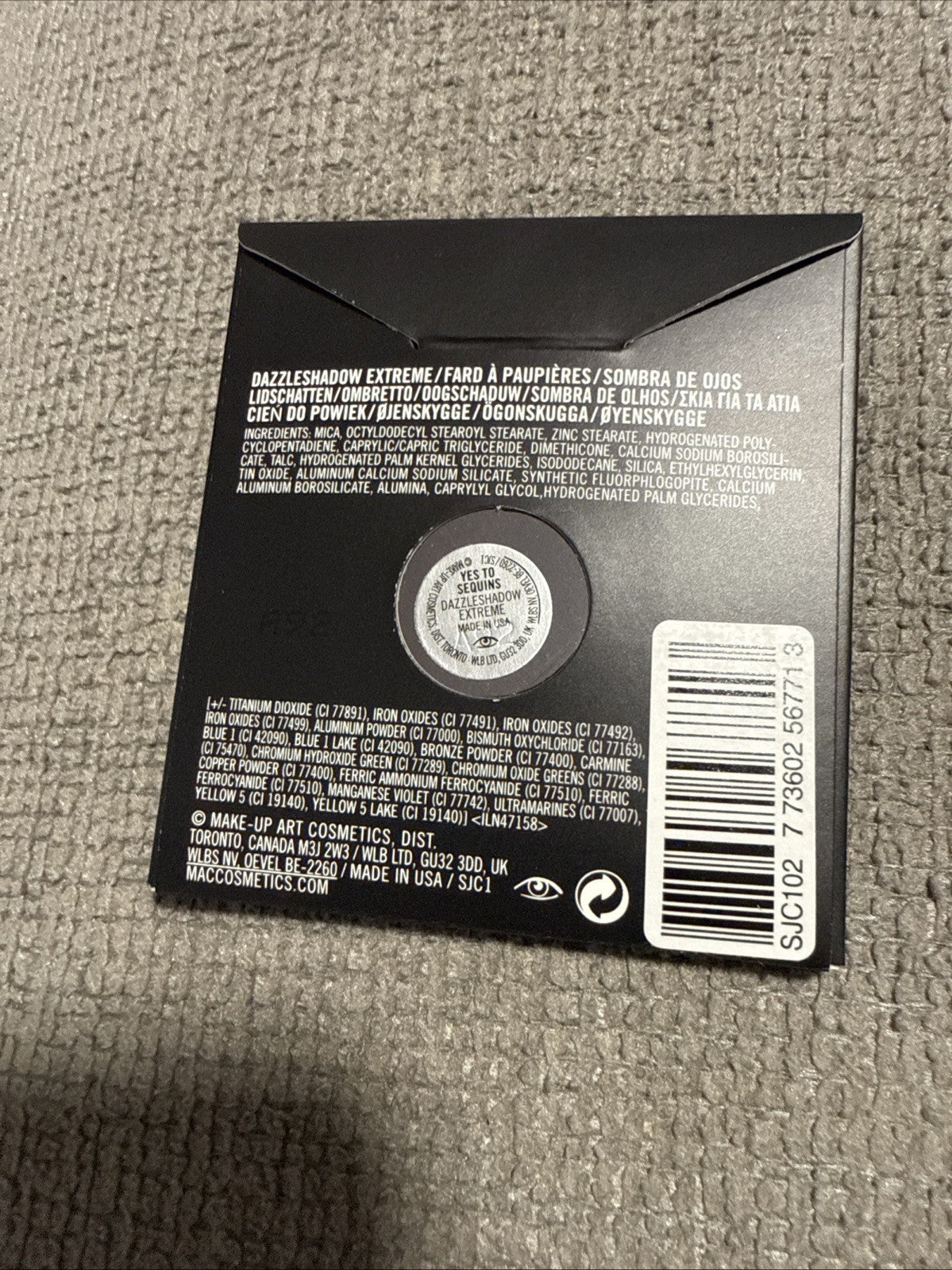 Mac Pro Palette Eye Shadow Refill Pan Magnet Yes To Sequins BNIB FS