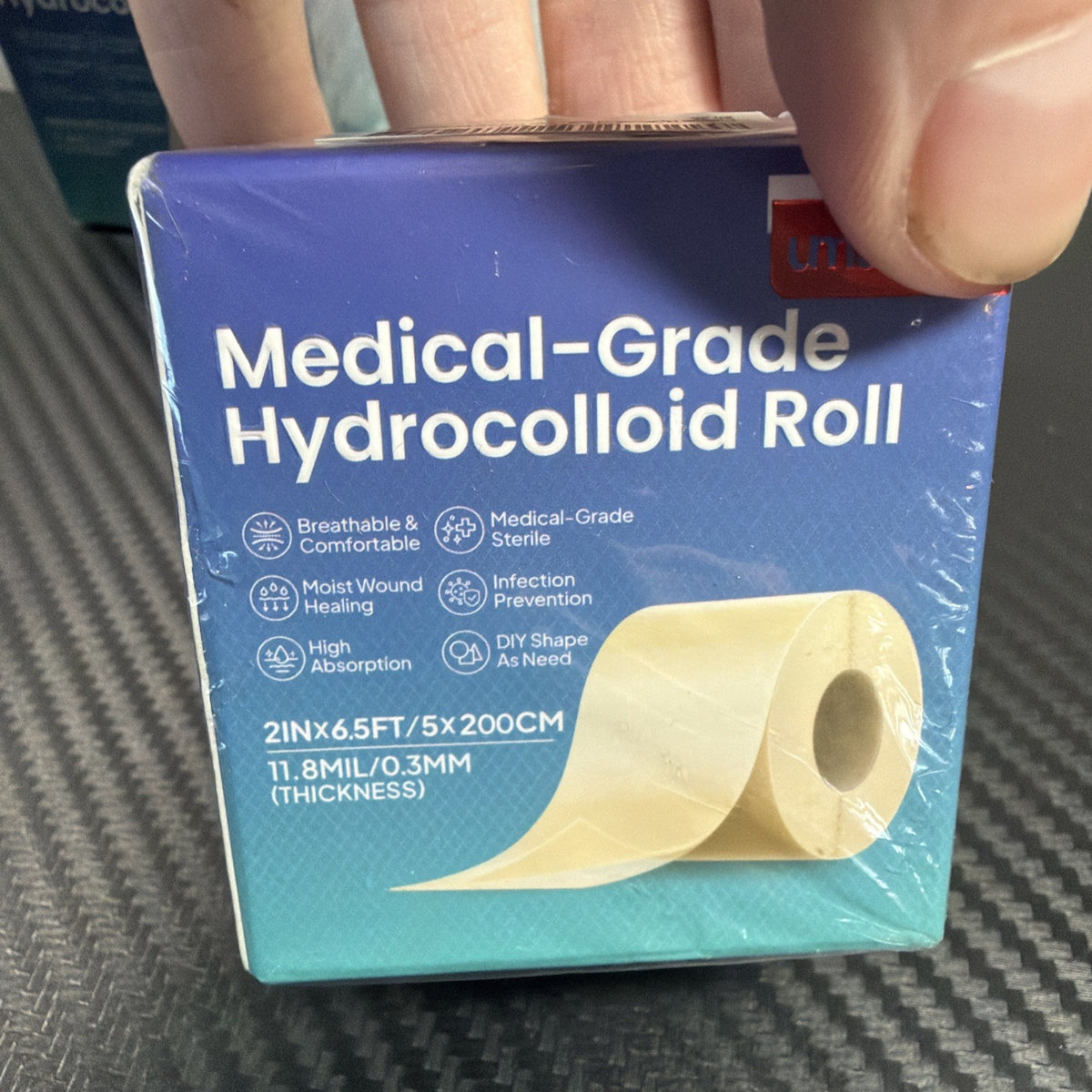 Hydrocolloid Bandages Roll - 2 Rolls 6.5 Ft Sealed First Aid Wound Care