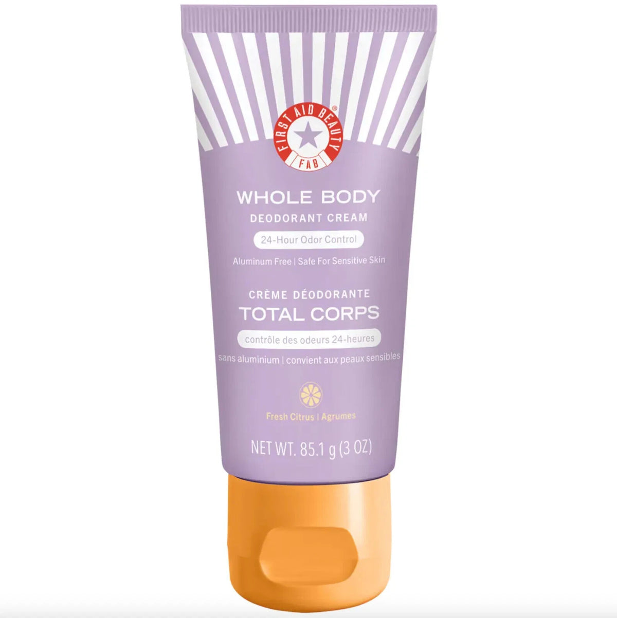 First Aid Beauty Whole Body Deodorant Cream 24HR Full Size 3oz
