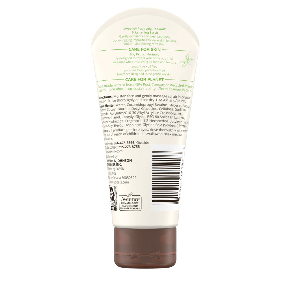 Aveeno Positively Radiant Skin Brightening Daily Scrub with Soy