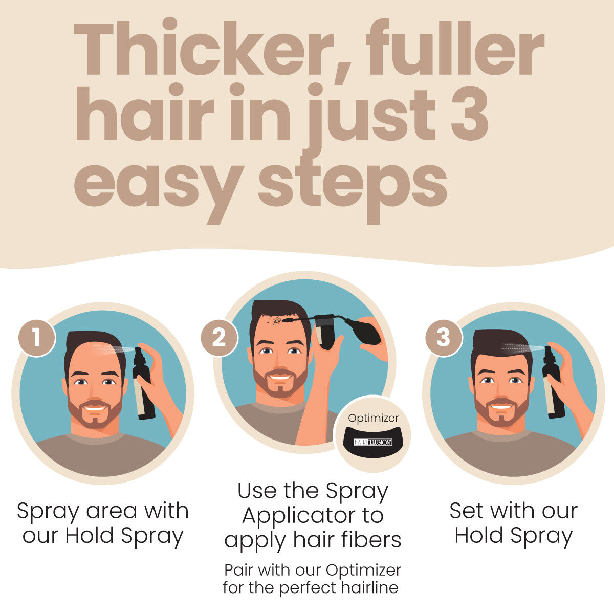 Real Hair Building Fibers for Thinning Hair - Black 18g