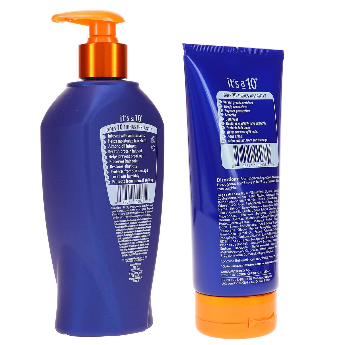 It's a 10 Miracle Shampoo Plus Keratin & Deep Conditioner Set - 10 oz