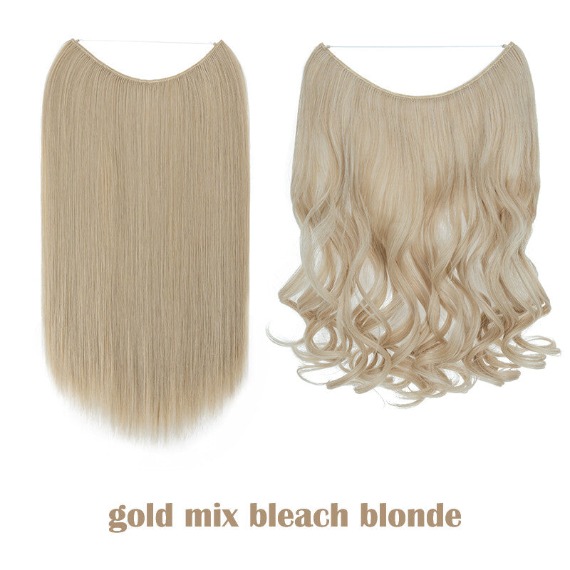 Hair Extensions with Elastic Band & Miracle Ring - Thick, Real Hair