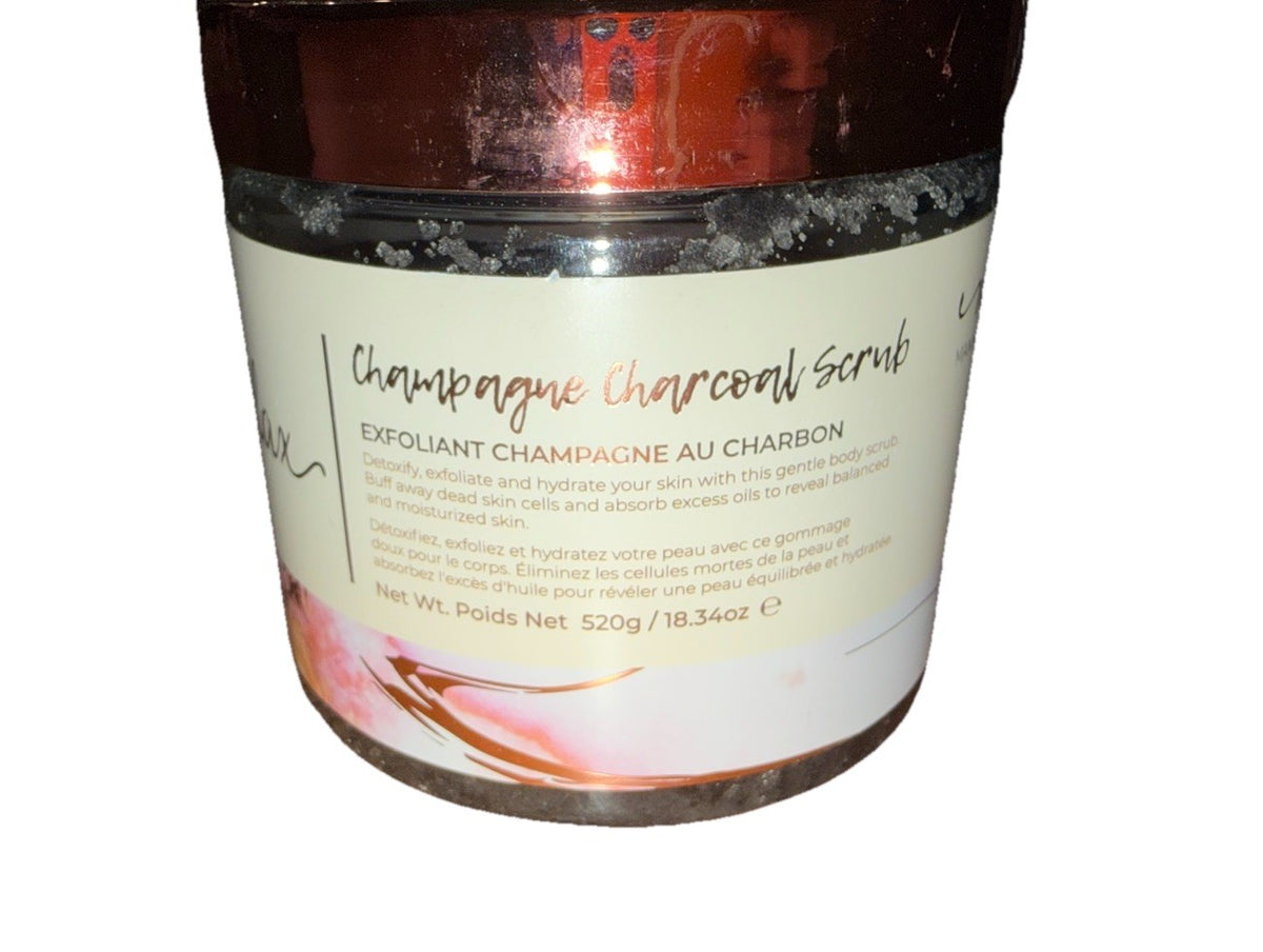 Manna Kadar Relax Champagne Charcoal Scrub New Sealed 18.34 oz