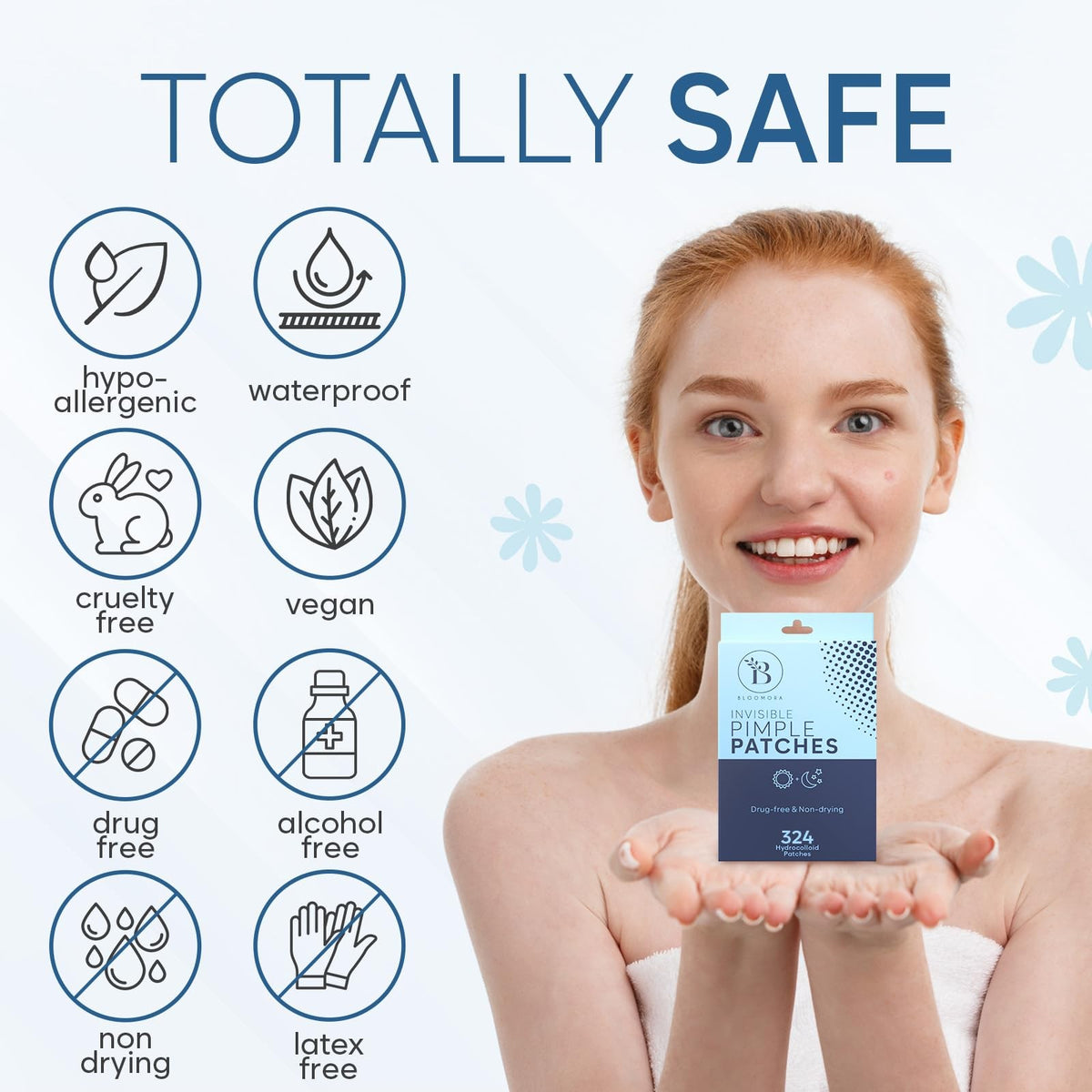 Invisible Pimple Patches for Face - 324 Count (8mm & 12mm)