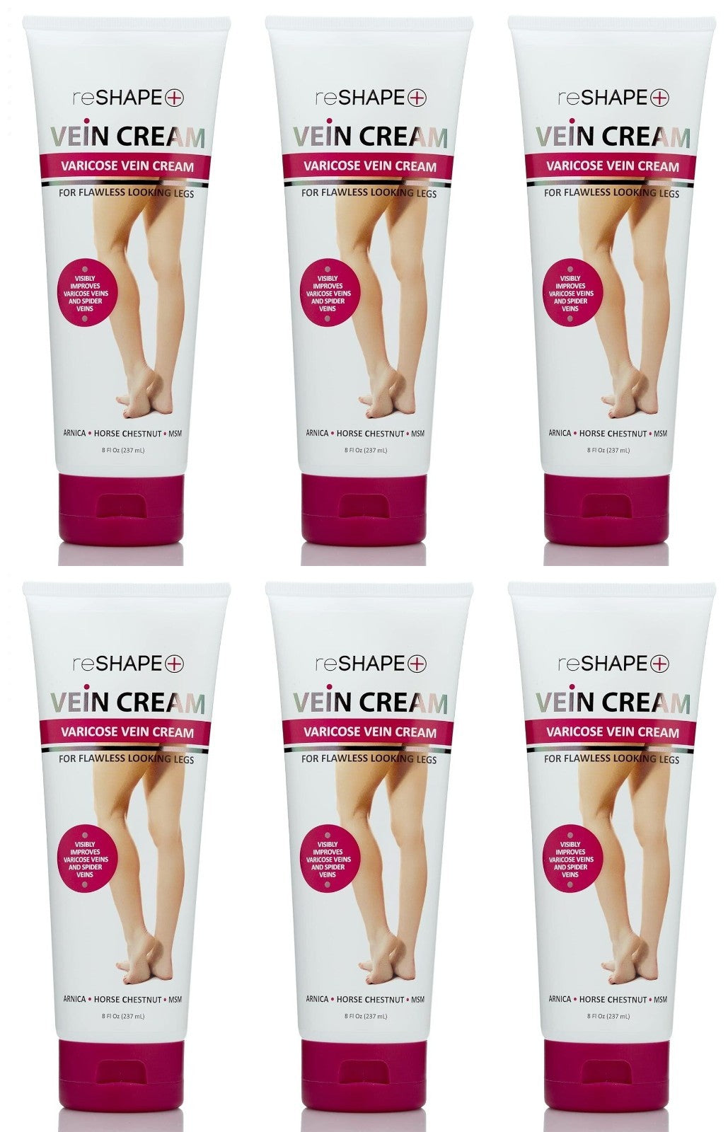 Varicose Vein Relief Cream with Arnica & Horse Chestnut - 8 oz (6 Pack)