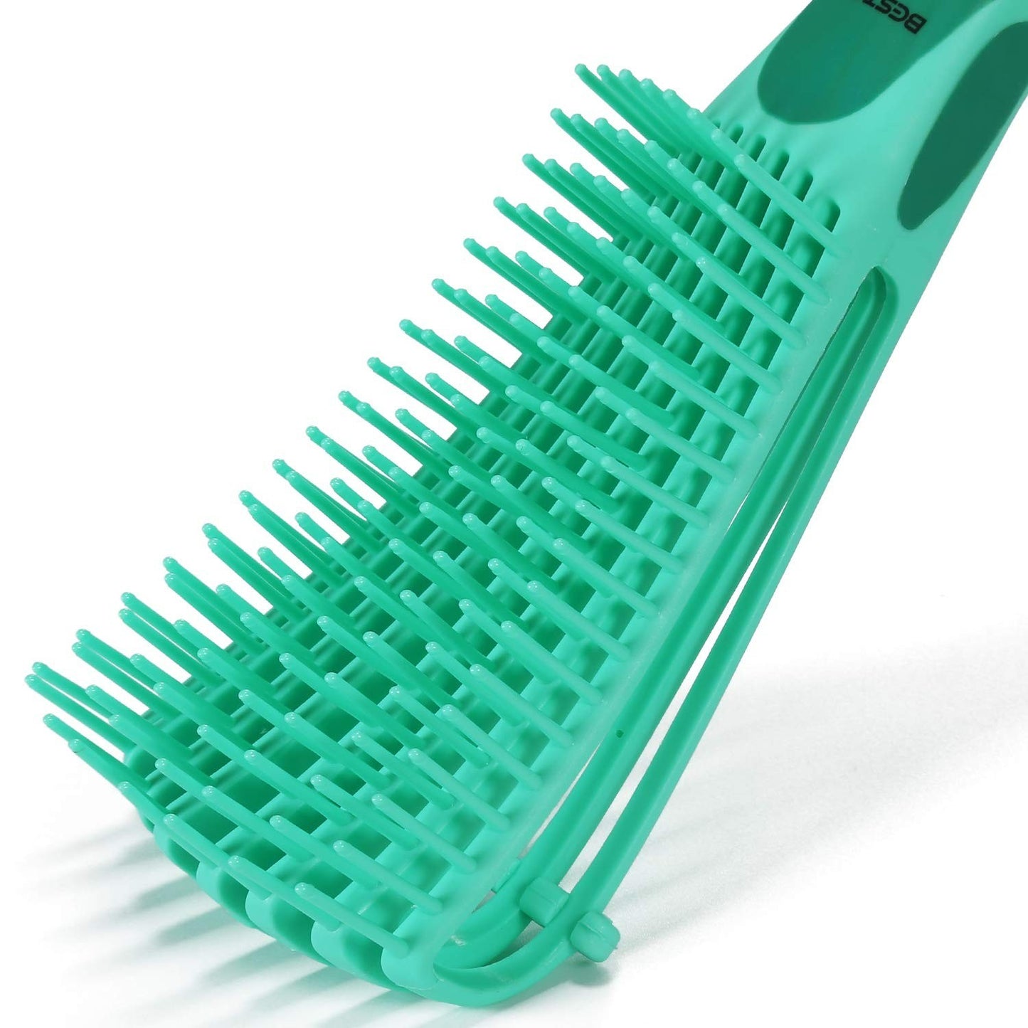 Detangling Brush for Black Natural Hair - Tangle-Free, Eco-Friendly Green Design