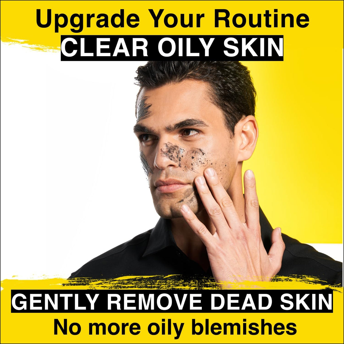 Men’s Skincare Kit - Detox Exfoliating & Hydrating Face Care Set, 3 Pieces