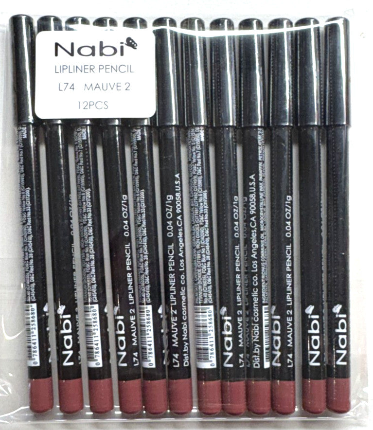 Lip Liner Pencil Mauve 2 Pack - Long-Lasting Makeup 0.04 OZ
