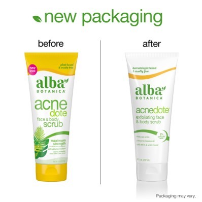 Acne Face & Body Scrub Oil-Free Maximum Strength 8oz - Clear Skin