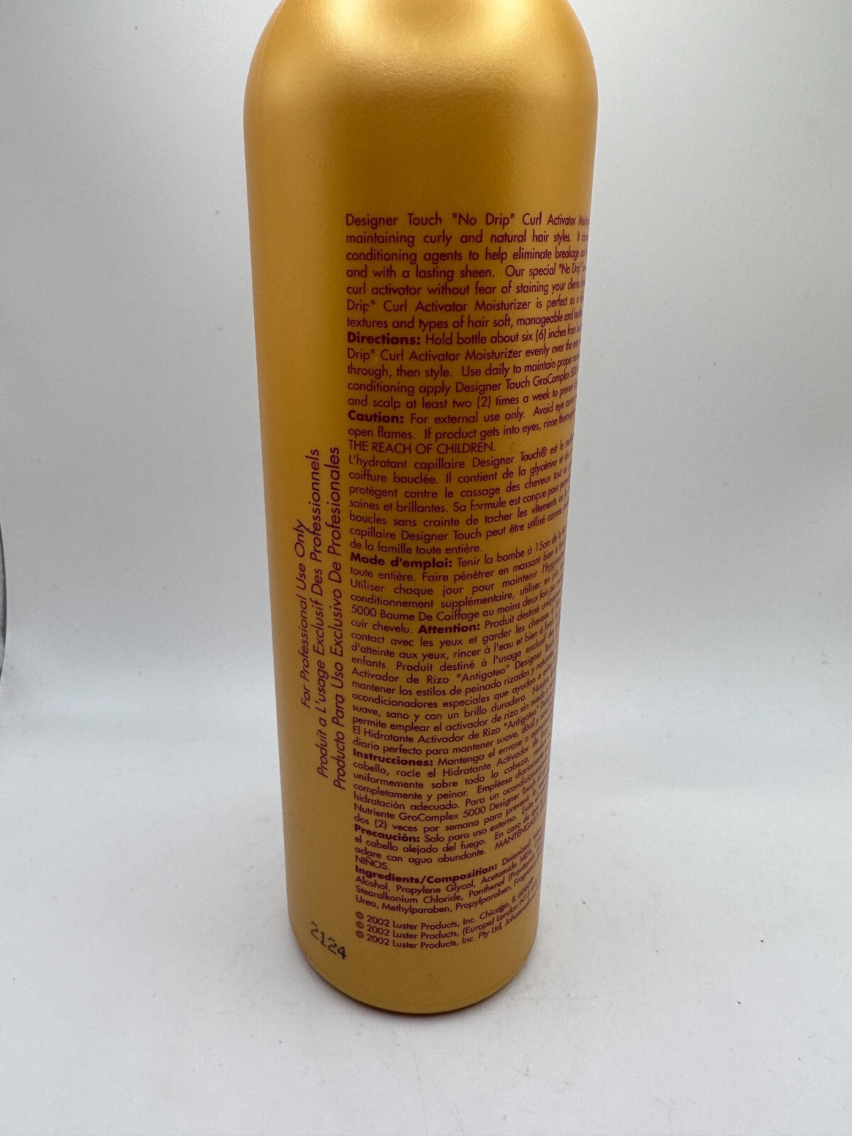 16 OZ Jumbo Curl Activator Moisturizer for Curly Hair - No Drip Formula
