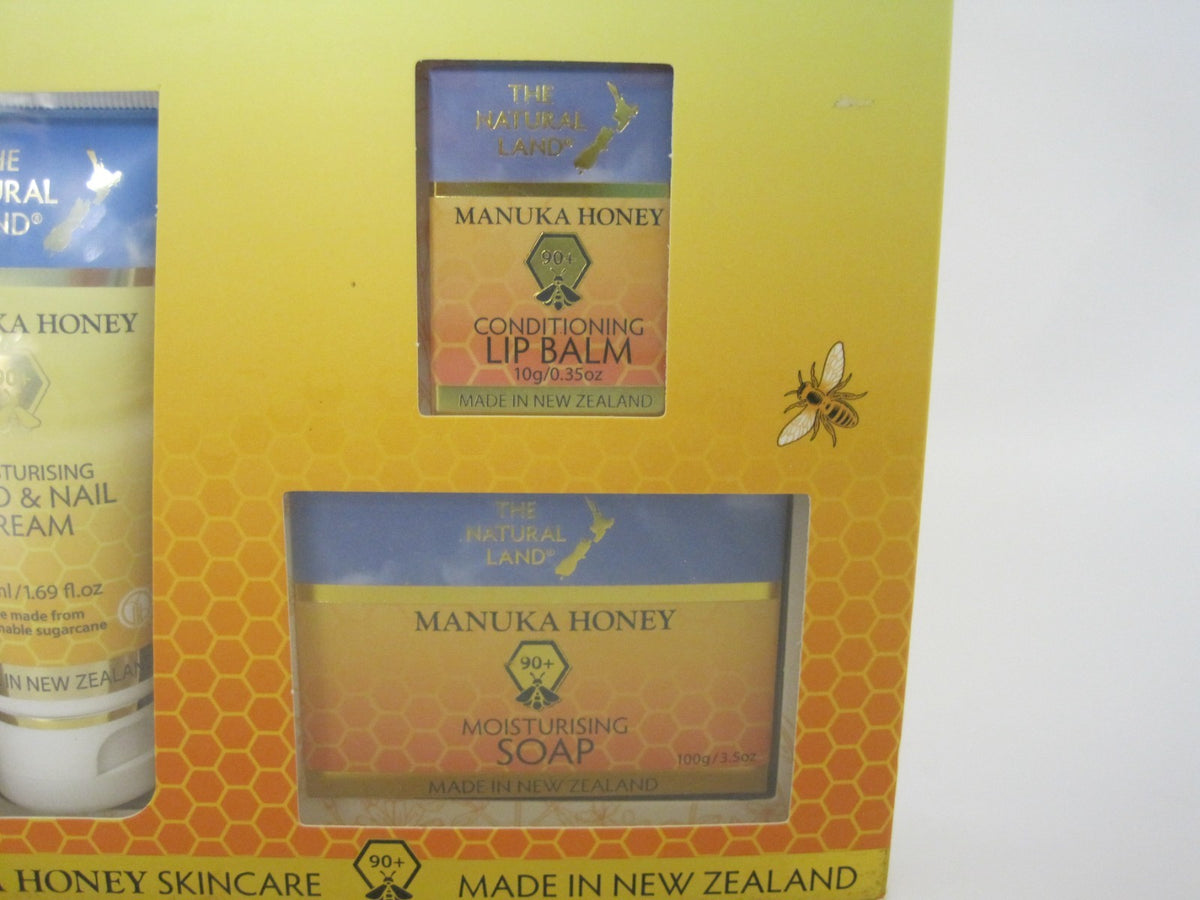 Manuka Honey Skin Care Gift Set with Soap Lip Balm Hand Cream