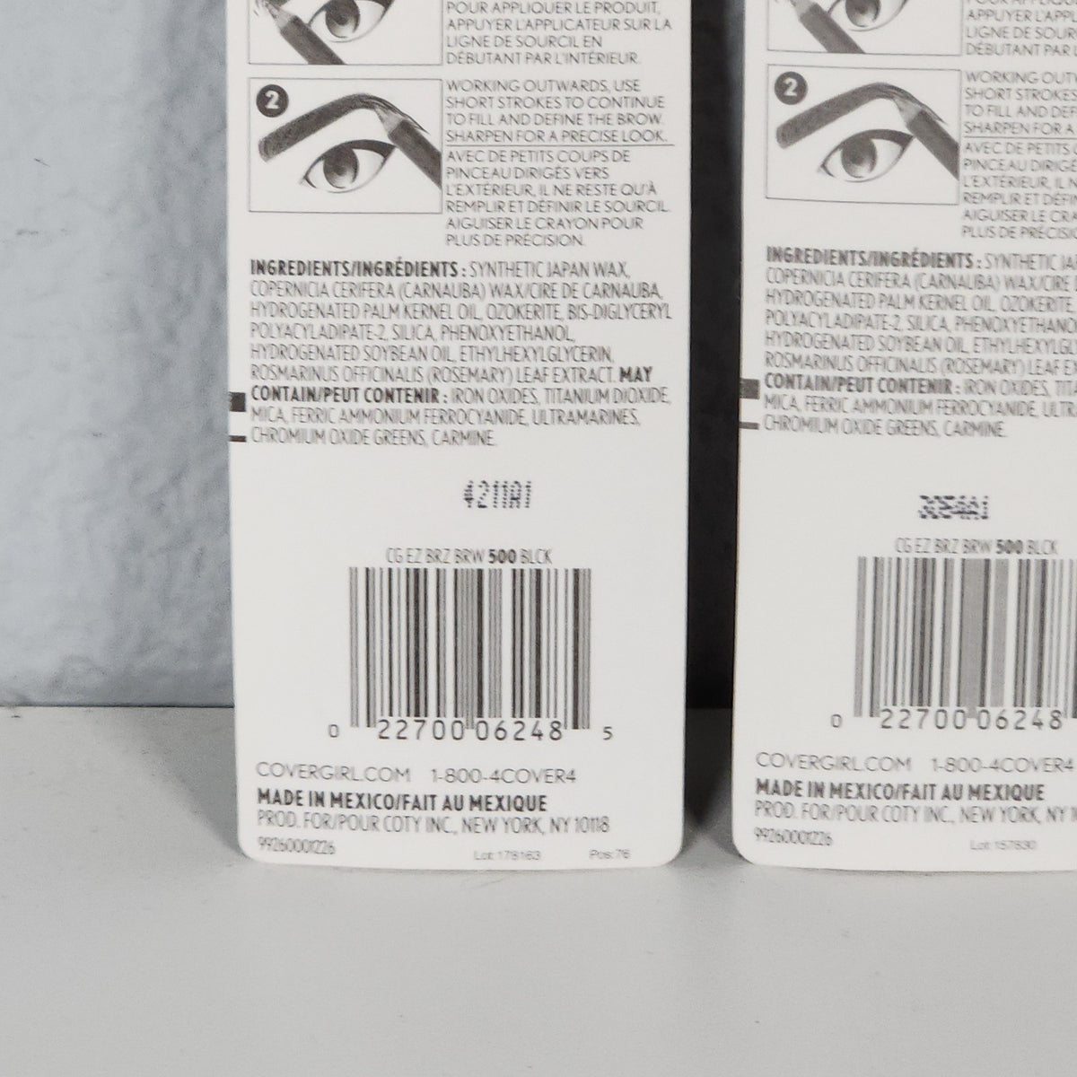 Brow Fill and Define Eye Pencils - Black, Set of 4, Easy Breezy Makeup