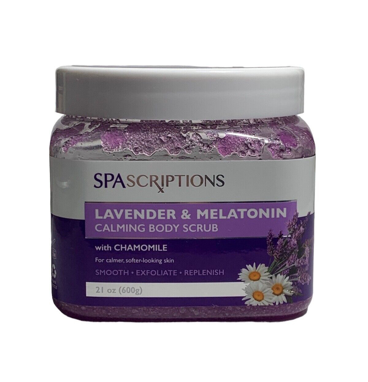Calming Body Lavender & Melatonin Scrub Exfoliate W/Chamomile By