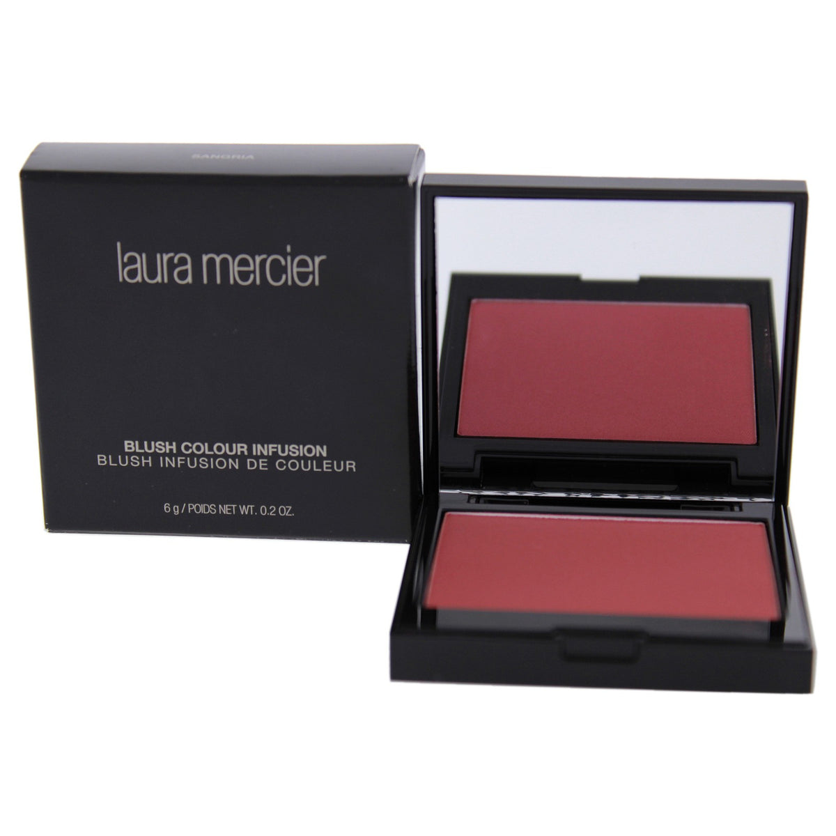 Long-Wear Sheer Powder Blush - Sangria, 0.2 oz, Natural Look