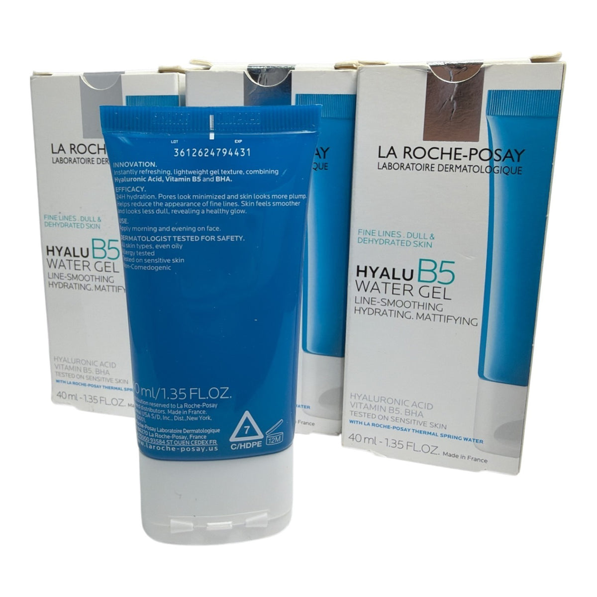 Hyalu B5 Water Gel Line-Smoothing Hydrating Face Moisturizer 40ml - Pack of 3