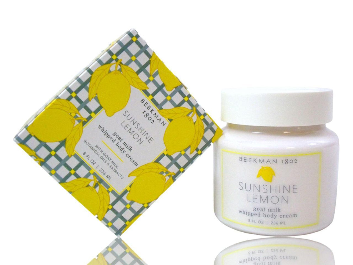Goat Milk Whipped Body Cream 8oz - Sunshine Lemon