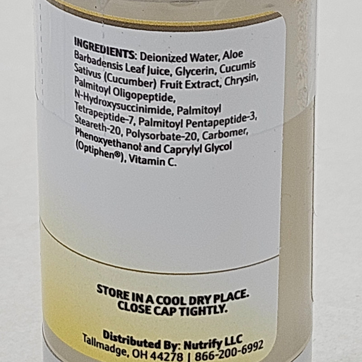 Peptide C Radiance Serum with Hyaluronic Acid - Anti-Aging & Brightening Face Serum, 30ml