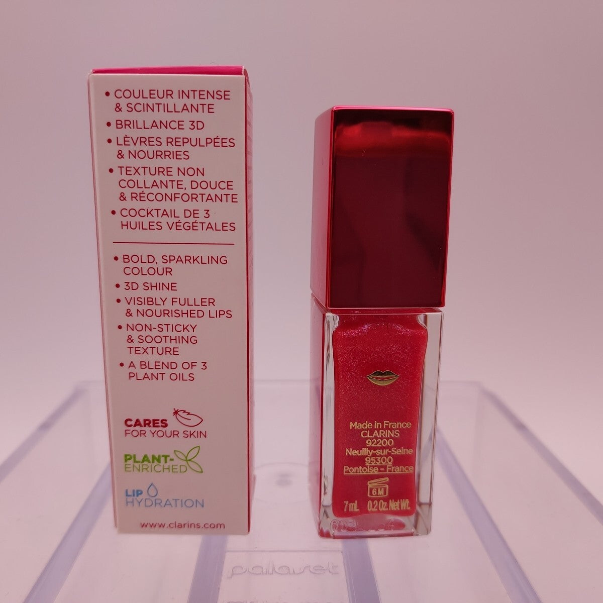 Clarins Lip Comfort Oil Shimmer Pretty in Pink 0.2oz