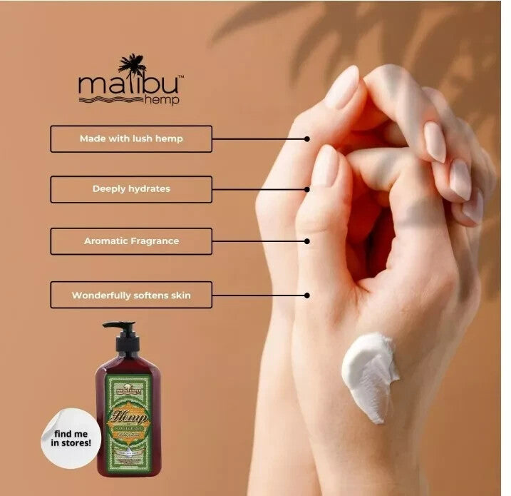 Hemp Body Lotion for Dry Skin, 2-Pack 18 fl oz