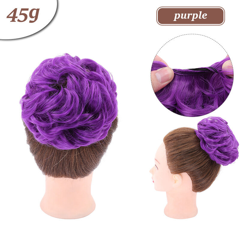 Natural Curly Messy Bun Hair Piece - Hair Extensions & Updo Accessory