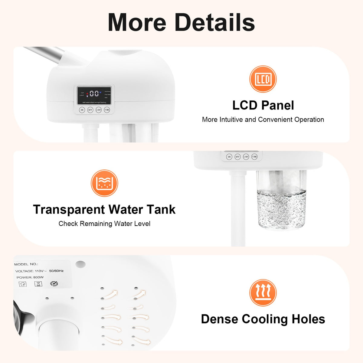 Facial Steamer Spa Hot Ozone Professional Beauty Salon Skin Care