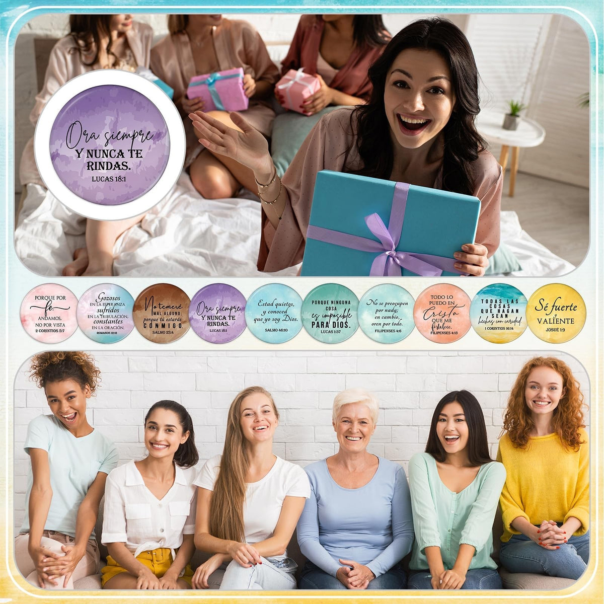 40 Pack Christian Compact Mirrors with Bible Verses - Inspirational Pocket Makeup Mirrors for Women
