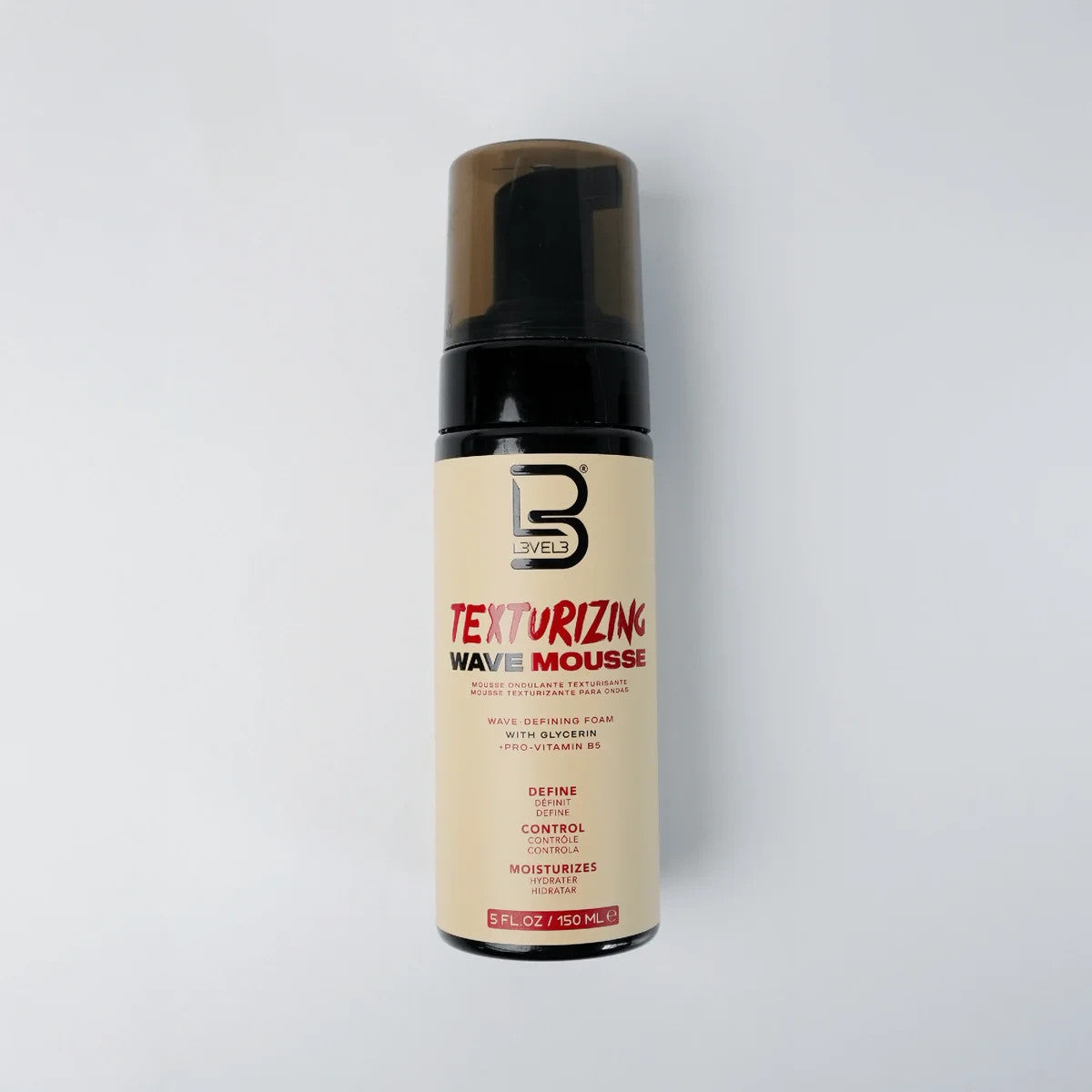 Texturizing Wave Mousse with Glycerin - Flexible, Soft Hold, 5 Fl Oz