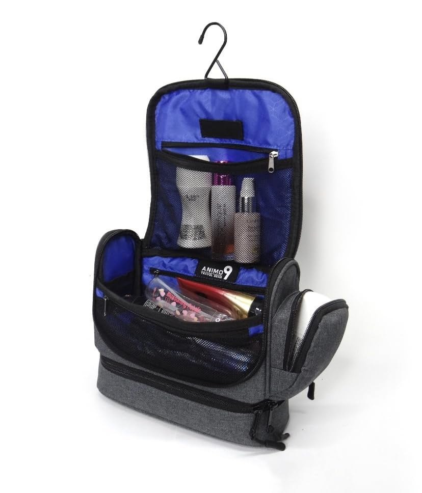 Men's Water-Resistant Hanging Toiletry Bag - Rugged Travel Organizer