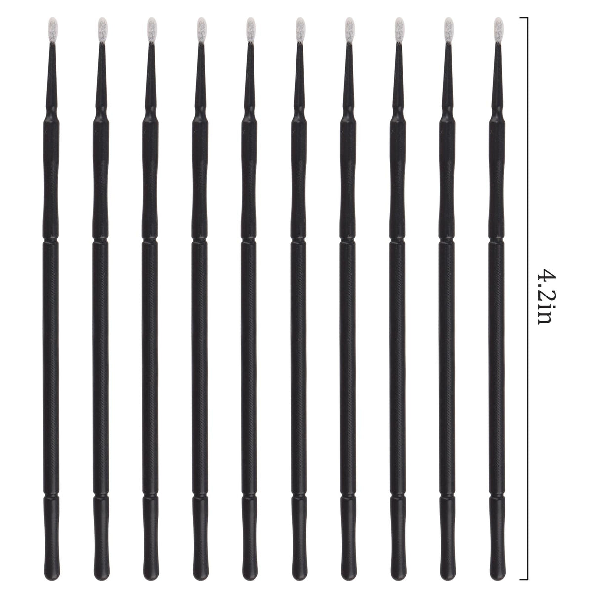 Disposable Micro Applicator Brushes for Makeup & Eyelash Grafting - 100 Black