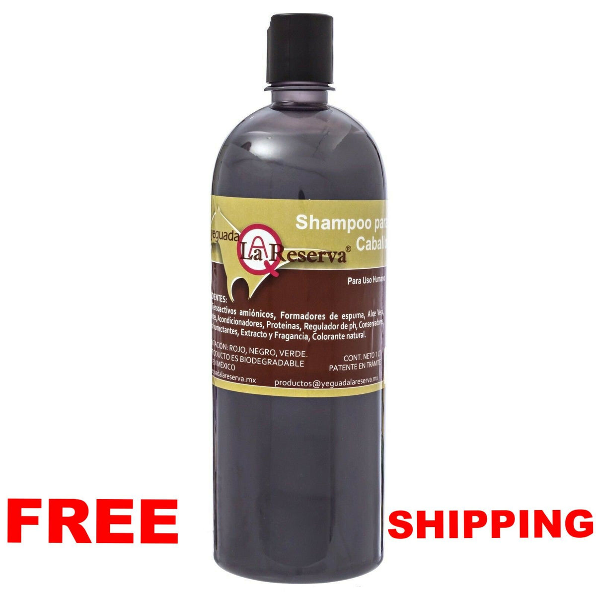 Natural Hair Loss Prevention Shampoo for Dark Hair, 33.8 Oz