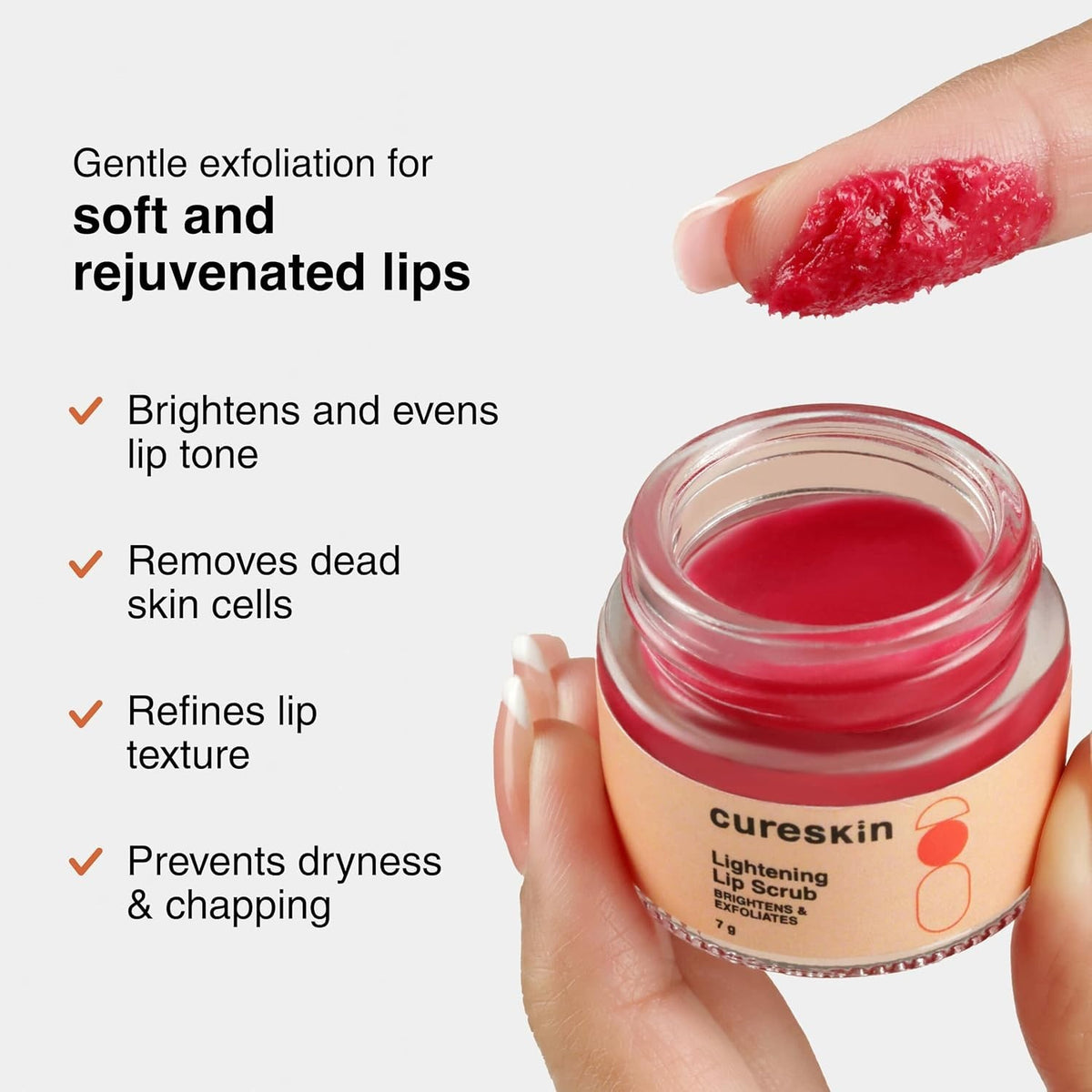 Deeply Nourishing Lip Scrub for Exfoliating Dark Lips to Pink - 0.25 oz