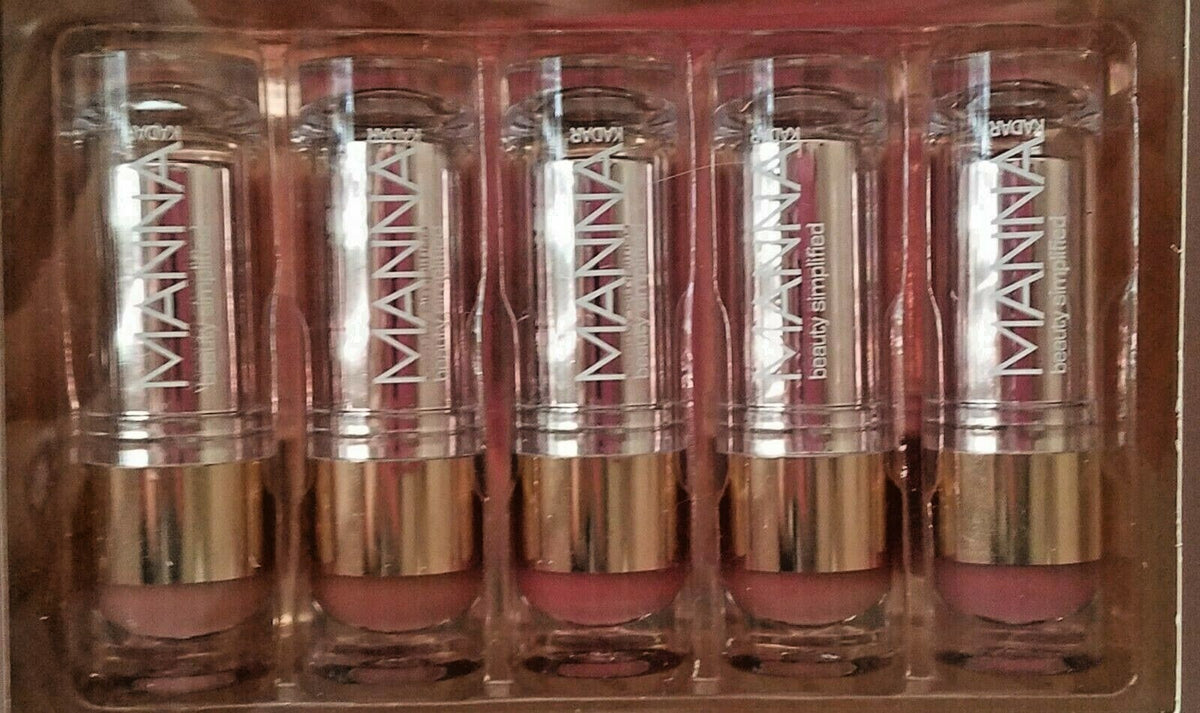 Lip Luxuries II Semi-Matte Lipstick Set - Nudes with Vitamins A & E, 5 Pack