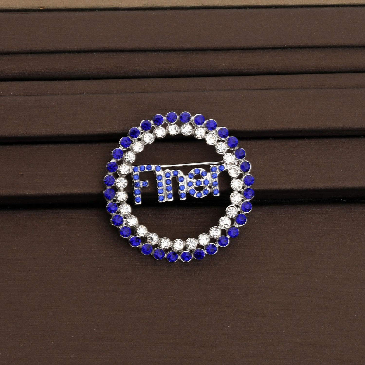 Finer Zircon Brooch Pin for Greek Sorority Jewelry Gift