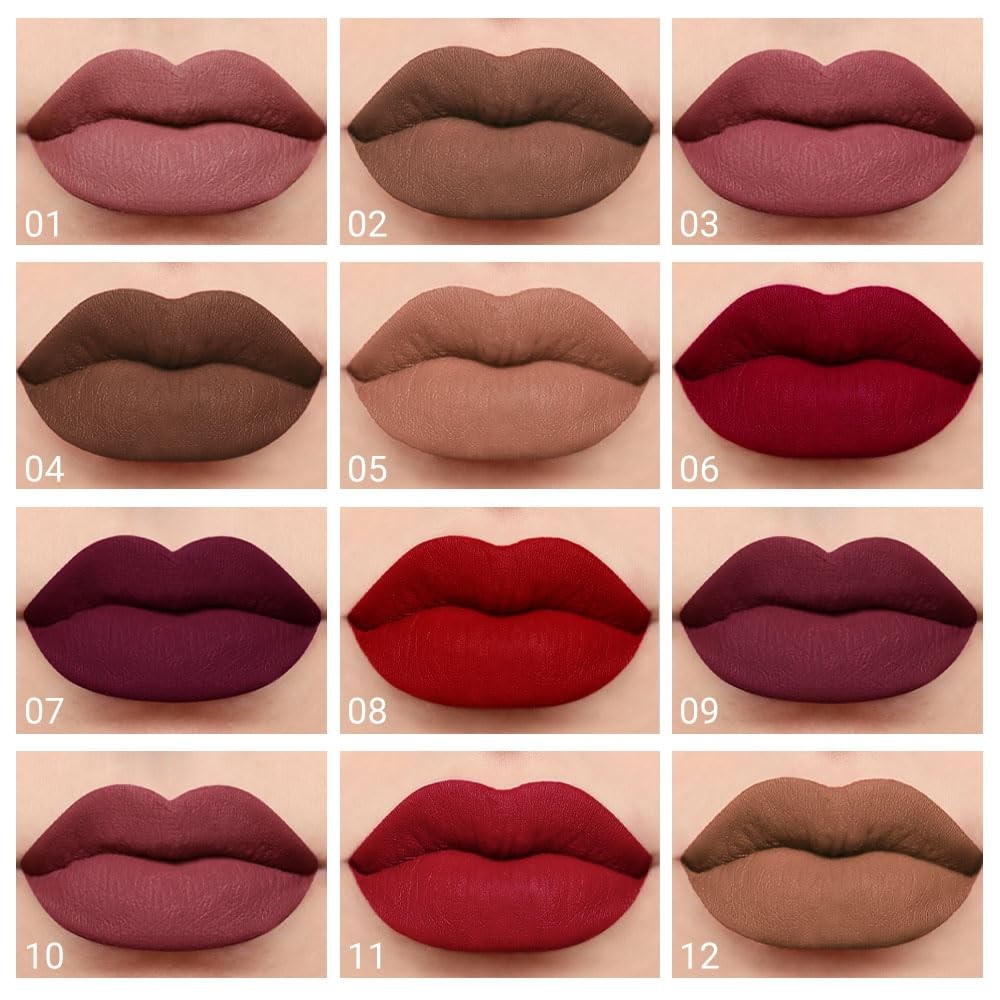 Dark Velvet Matte Lipstick 1 Count - Red 06#
